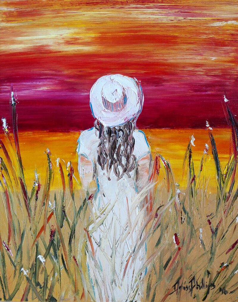 Girl-standing-in-Field